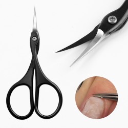 Висококачествена черна ножичка за кожички от неръждаема стомана 007