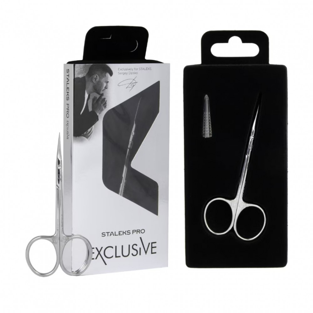 Най-висок клас Професионални ножици за кожички Staleks Pro EXCLUSIVE МАГНОЛИЯ-връх "кука" SX-21/1m