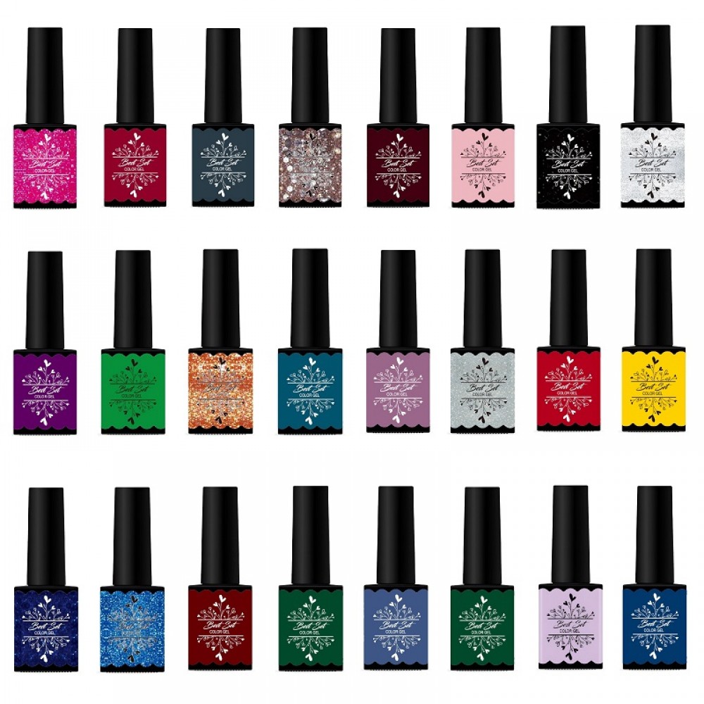 BEST SET 28 цвята гел лак + Топ + База