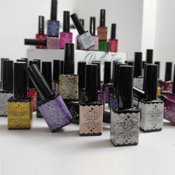 BEST SET 48 цвята гел лак + Топ + База,  с ДВЕ четки -foto4