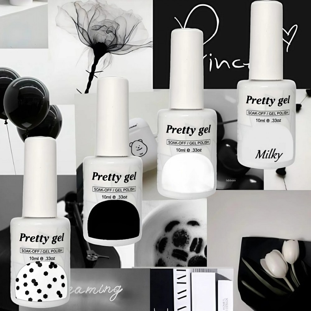 Комплект 4 цвята Класика Black & White