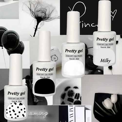 Комплект 4 цвята Класика Black & White