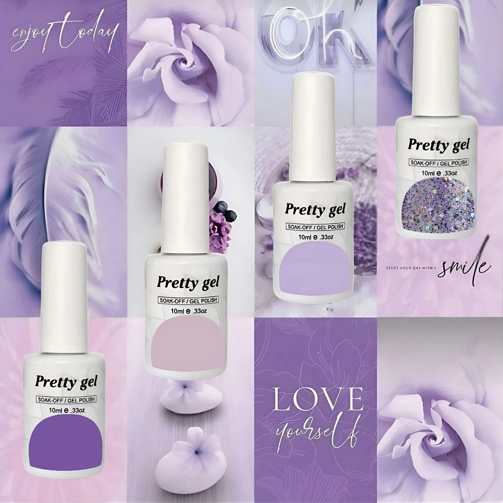 Комплект 4 цвята Св. Валентин ЛИЛА