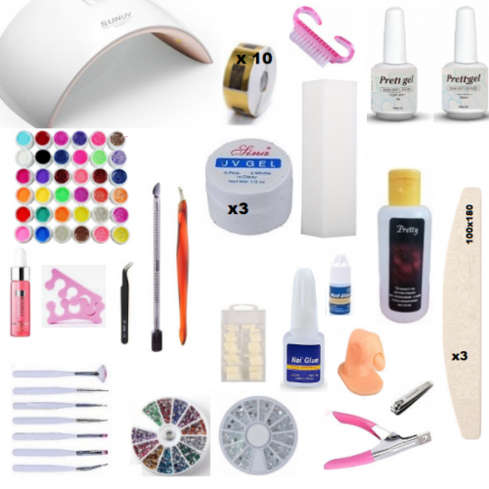 Комплект 9С - 36 цветни гела