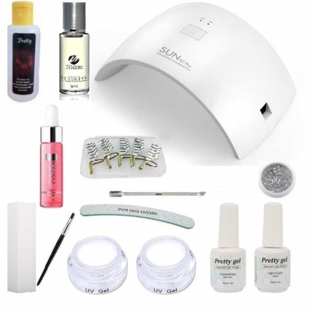 Комплект за ноктопластика Chu Jie с лед лампа