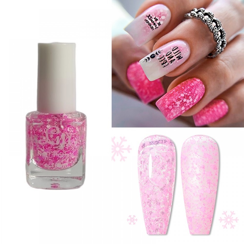 Комплект 24 цвята лак за декорация и финиш - LM с фини частици