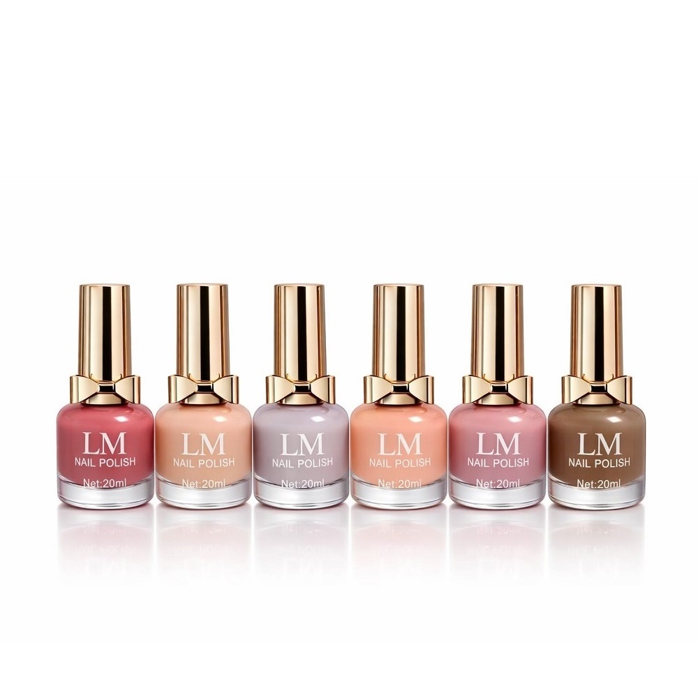 Лак за нокти 6 цвята комплект-Телесни C