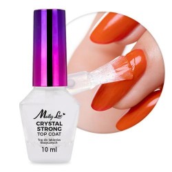 CRYSTAL STRONG – Укрепващо топ покритие за класически лакове за нокти MollyLac, 10 мл-foto2