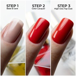 Класически лак за нокти STEP 2: Цветен лак с винилов ефект MollyNails – Черен, 10 мл-foto4