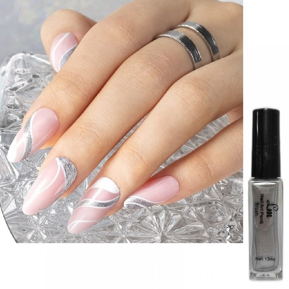 Лак за рисуване сребро-13мл. Лак за рисуване сребро-13мл.