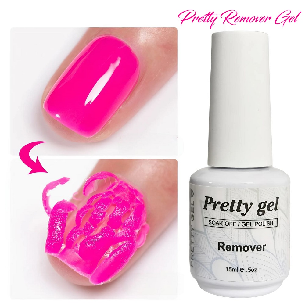 Remover Gel Pretty - Препарат за премахване на гел лак с приятен аромат