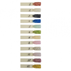 Цветни ув гелове едър брокат 12 бр х 8 гр-foto2