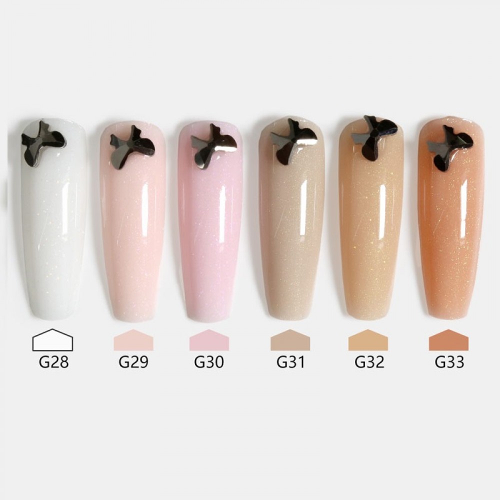 Комплект 10 бр. Полигел/Polygel Pretty 30 мл. - цветове по избор