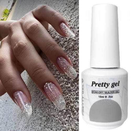 Прозрачен Изграждащ UV/LED Гел в БУТИЛКА - изграждане, заздравяване, удължаване 15гр.