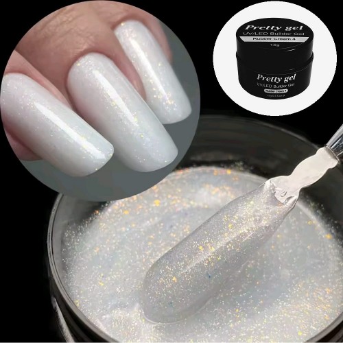 Изграждащ Rubber Крем за Нокти Pretty RC-4 15 гр