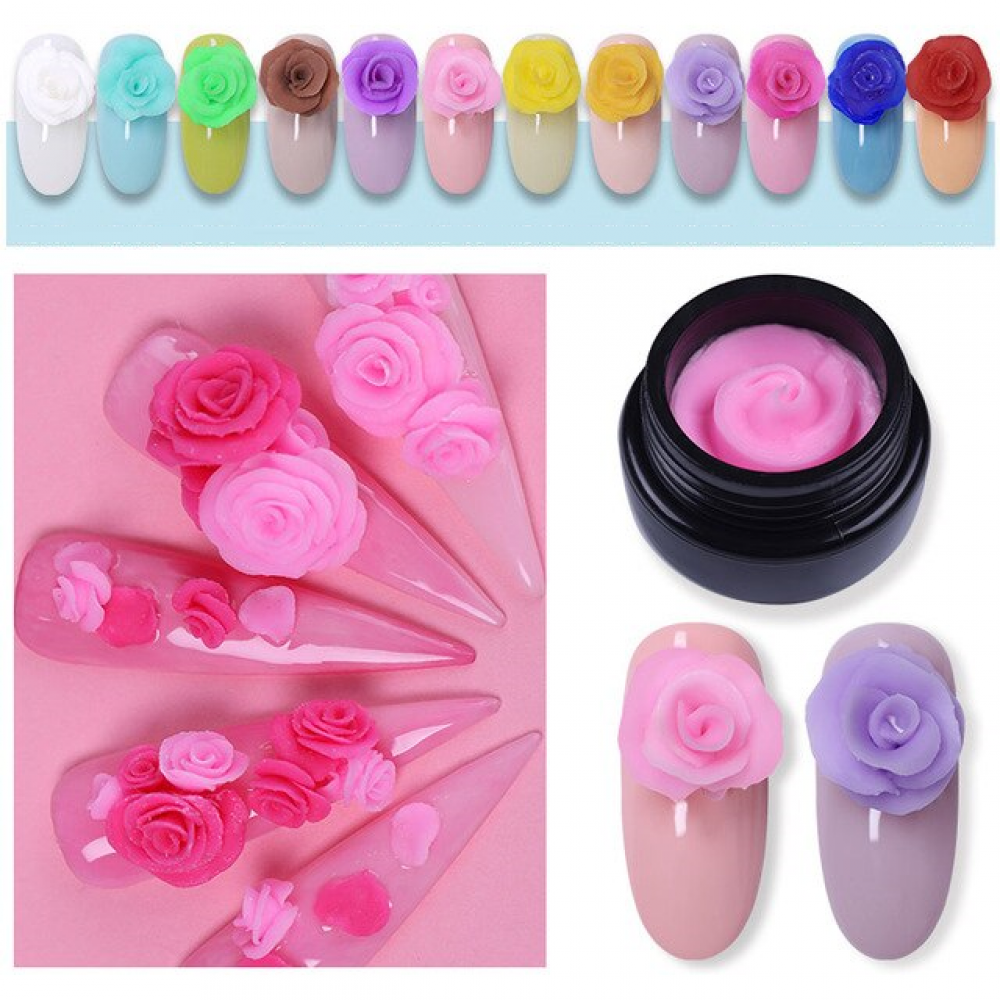 Цветна 3d UV гел паста за скулптуриране 