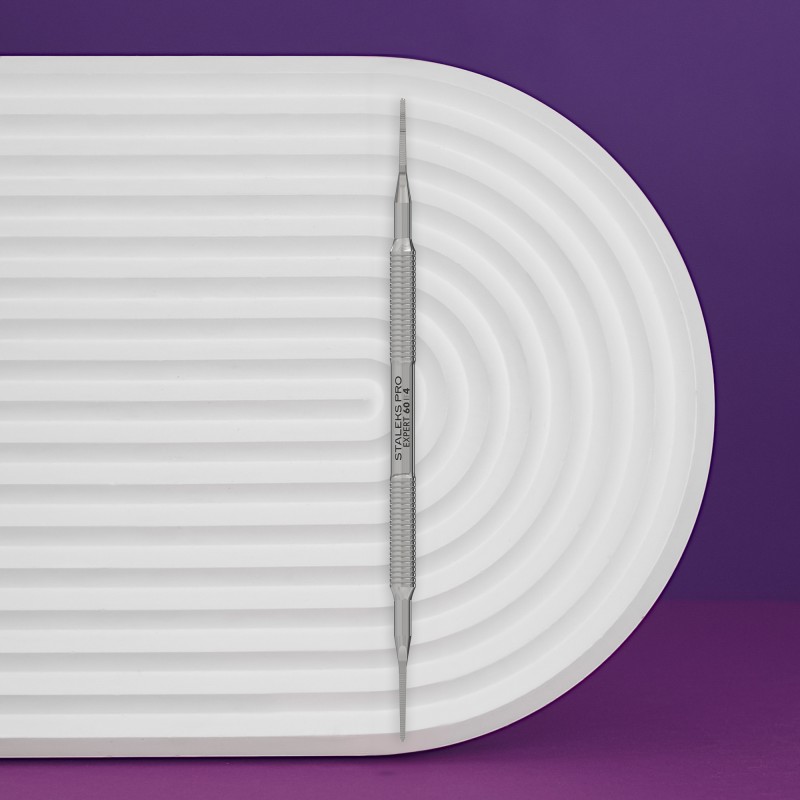 Педикюрен инструмент – избутвач PE-60/4 прав + извит край Педикюрен инструмент – избутвач PE-60/4 прав + извит край