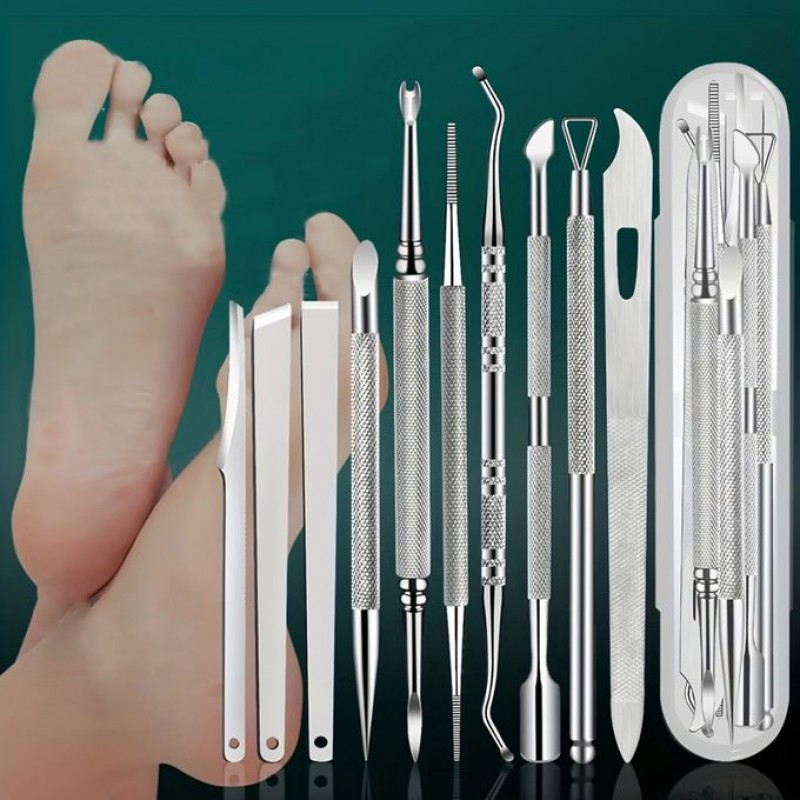 Професионални инструменти за маникюр и педикюр 10бр.-foto2