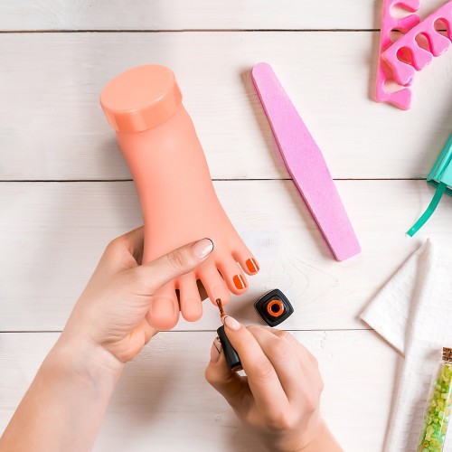 Тренировъчен модел за педикюр – мек силикон (естествен размер)