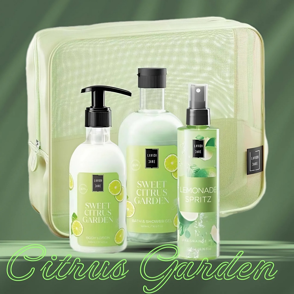 Комплект "Цитрусова Градина" 3 части – Душ гел, Лосион за тяло и Парфюм Комплект "Цитрусова Градина" 3 части – Душ гел, Лосион за тяло и Парфюм