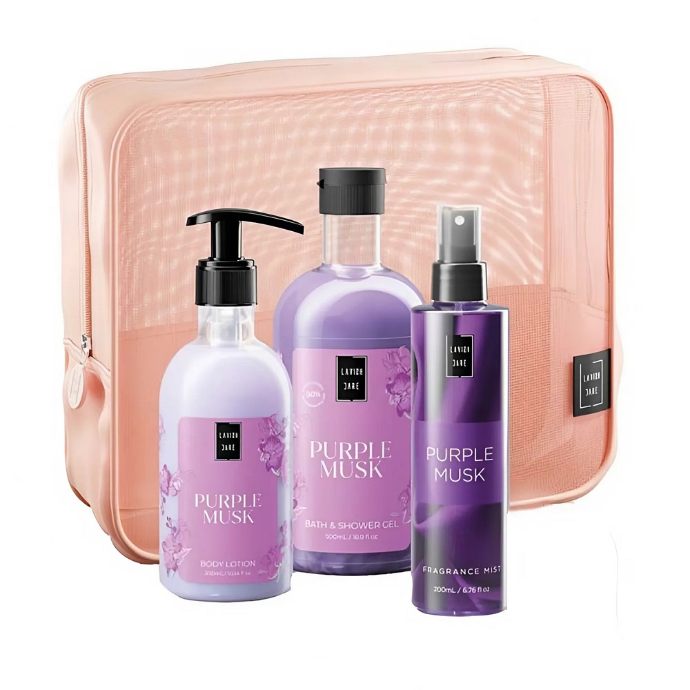 Комплект "Лилав Мускус" 3 части – Душ гел, Лосион за тяло и Парфюм Комплект "Лилав Мускус" 3 части – Душ гел, Лосион за тяло и Парфюм