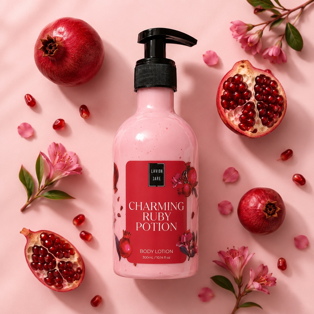 Хидратиращ и подхранващ крем за ръце и тяло с аромат на Нар - CHARMING RUBY POTION 300 мл. Хидратиращ и подхранващ крем за ръце и тяло с аромат на Нар - CHARMING RUBY POTION 300 мл.