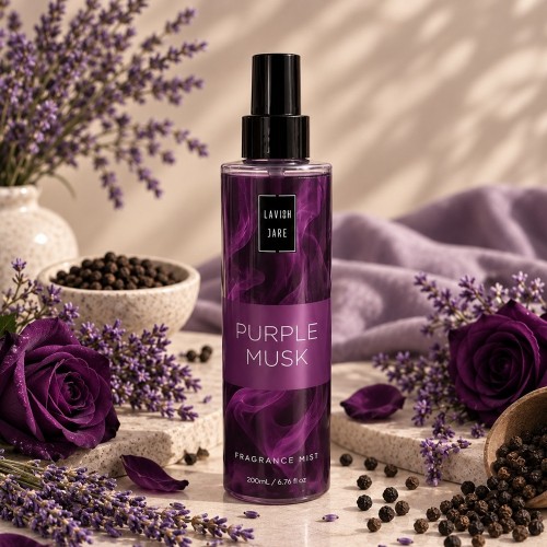 Мист за тяло и коса „Ориенталска лавандула“ с аромат на мускус и лавандула – PURPLE MUSK 200 мл. Мист за тяло и коса „Ориенталска лавандула“ с аромат на мускус и лавандула – PURPLE MUSK 200 мл.