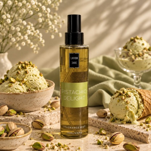 Мист за тяло и коса с аромат на шамфъстък – PISTACHIO DELIGHT 200 мл. Мист за тяло и коса с аромат на шамфъстък – PISTACHIO DELIGHT 200 мл.