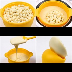 Цветна сгъваема силиконова купа за нагревател 400 мл -foto5