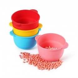 Цветна сгъваема силиконова купа за нагревател 400 мл -foto3
