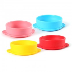 Цветна сгъваема силиконова купа за нагревател 400 мл -foto4