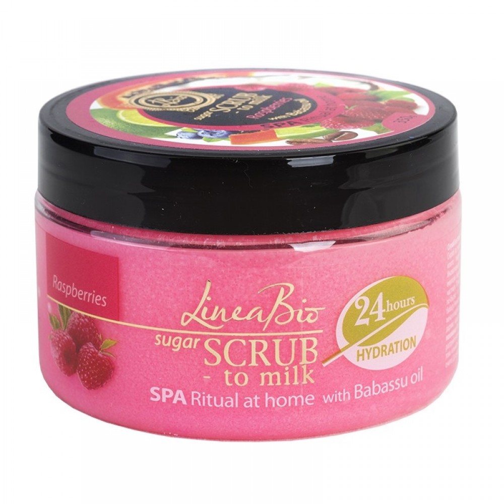 Скраб за тяло Малина и Масло от Бабасу 350гр. Скраб за тяло Малина и Масло от Бабасу 350гр.