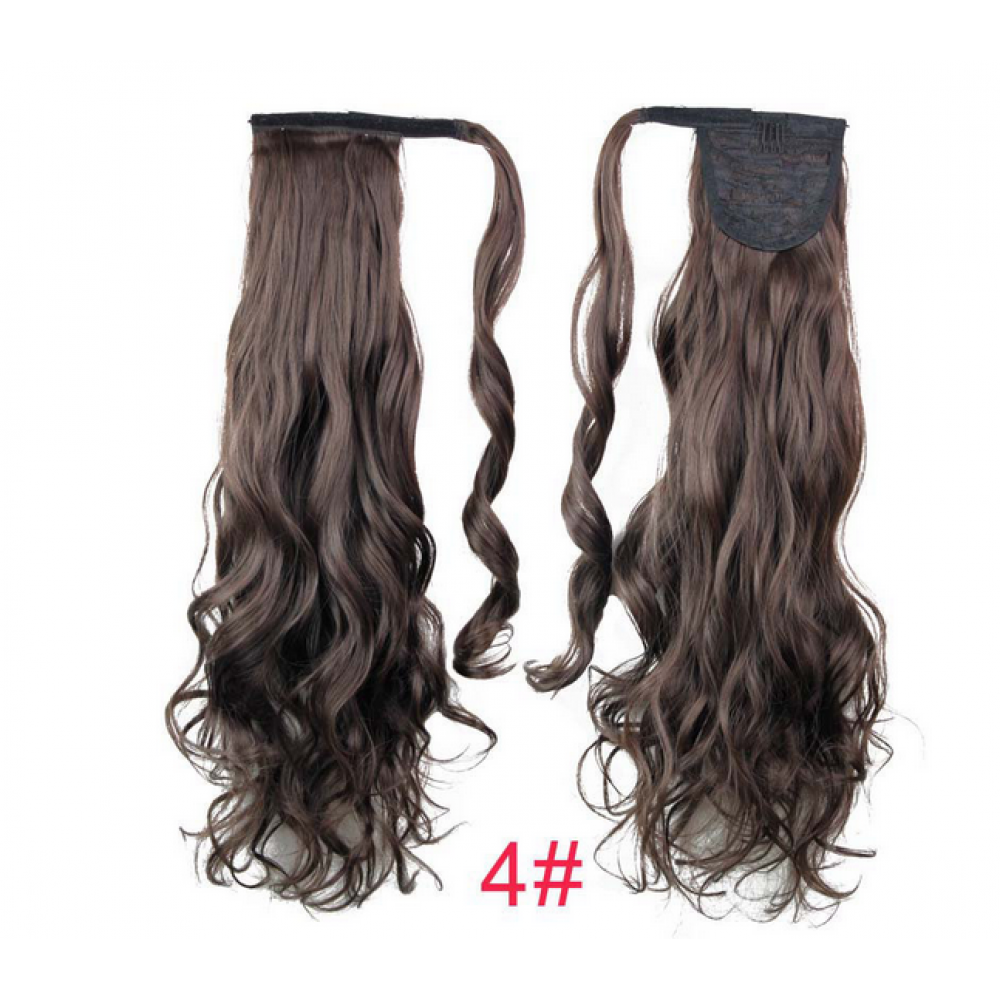 Къдрава опашка от изкуствена коса #4