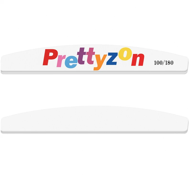 10 бр  Лукс бяла пила луна  Prettyzone 100/180