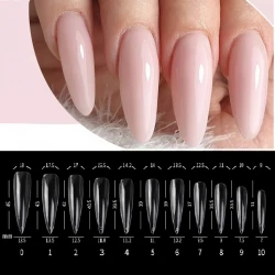 Удължители за нокти - остри Stiletto 500 бр