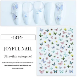 Стикери за нокти пеперуди серия Joyfull