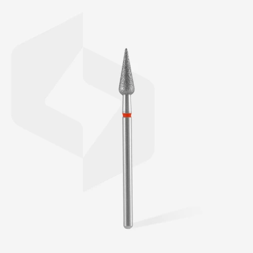 Диамантена фреза ЧЕРВЕНА "Круша" Staleks EXPERT 4mm/12mm