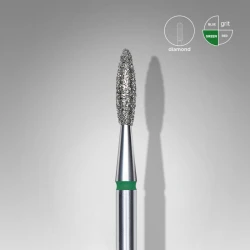 Диамантена фреза ЗЕЛЕН пламък Staleks EXPERT 2.1mm/8mm