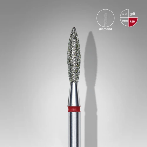 Диамантена фреза ЧЕРВЕН пламък Staleks EXPERT 2.3mm/10mm