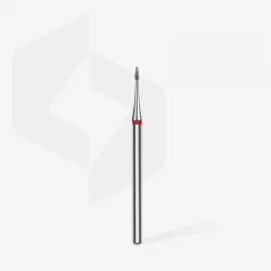 Диамантена фреза ЧЕРВЕНА "Игла" Staleks EXPERT 1mm/3mm