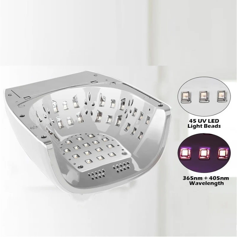 Акумулаторна 90W професионална безжична  UV LED лампа за нокти