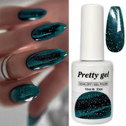 Гел лак Pretty Y2 Искрящ Тюркоаз