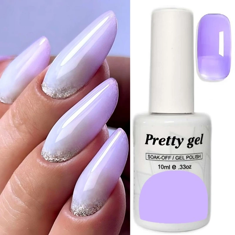 Amethyst 48 Витражен топ гел лак Pretty Jelly Glass