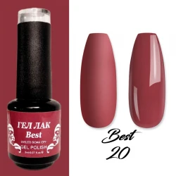Гел лак Best 20 Окисово Червен