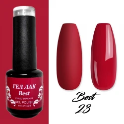 Гел лак Best 23 Наситено Червен