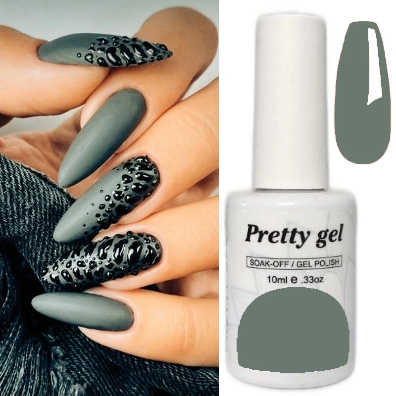 Гел лак Pretty 177 Дълбоко Сив Нюанс