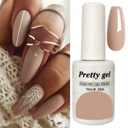 Гел лак Pretty 6 Млечно Кафяво