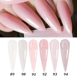 Цветна Каучукова - Rubber база с фини частици Pretty 15 ml 89-94
