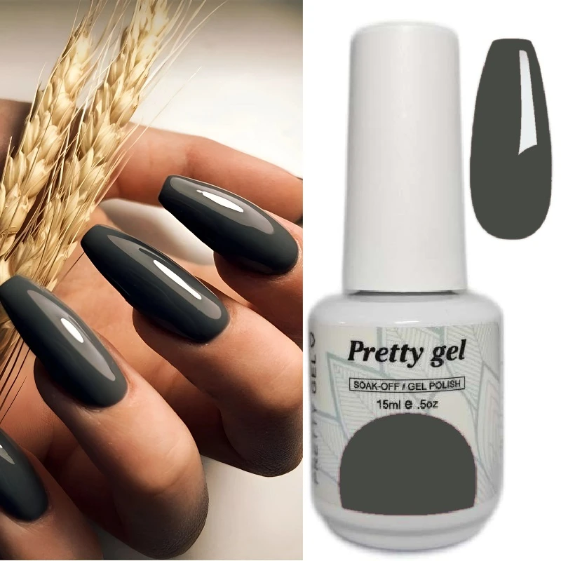 -30% Гел лак Pretty Дълбоко Сиво 61637 15ml