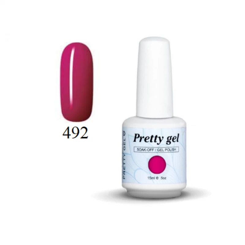 Гел лак Pretty 492 Малиново червено